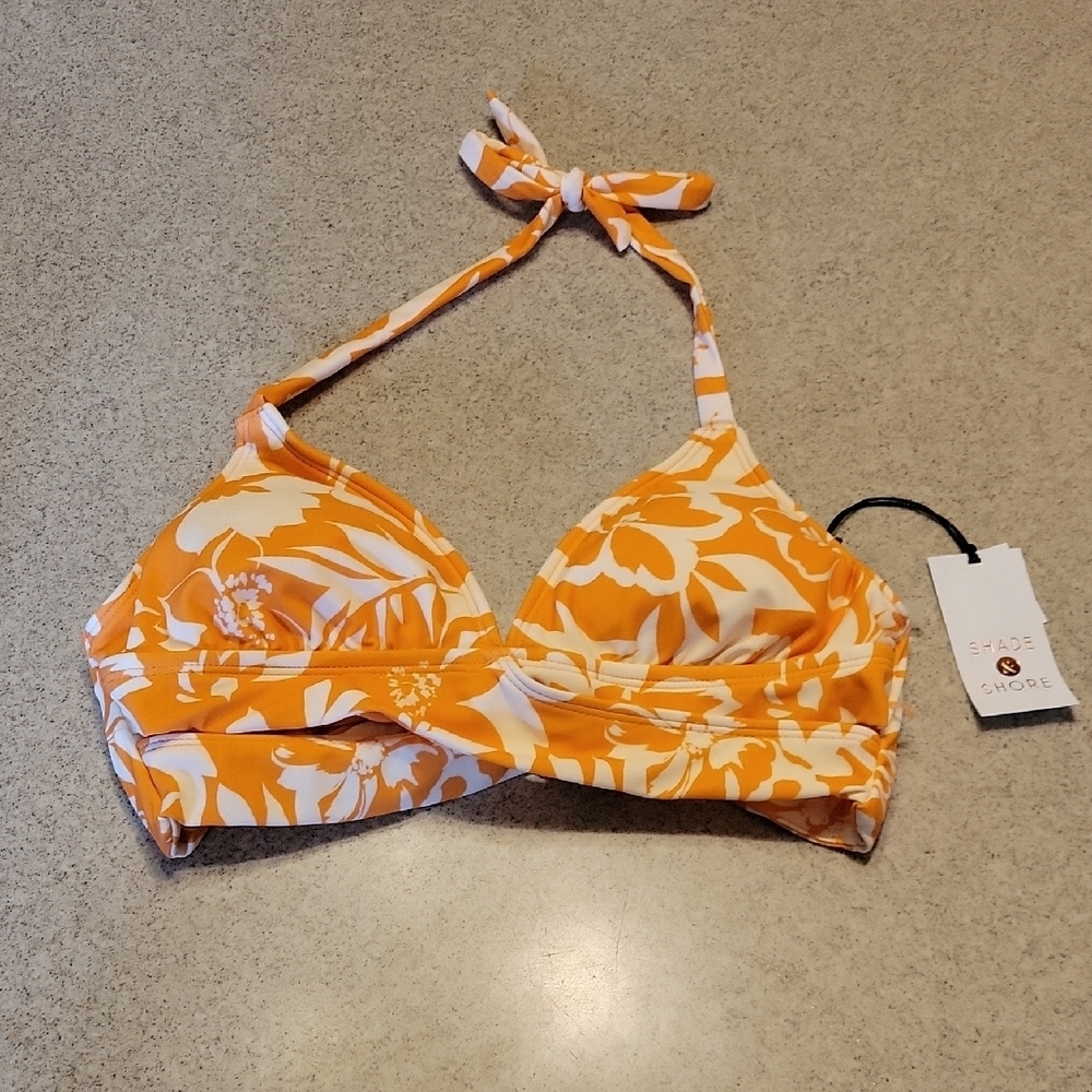 Shade & Shore Vibrant Floral Bikini Top SIZE XS (0-2)